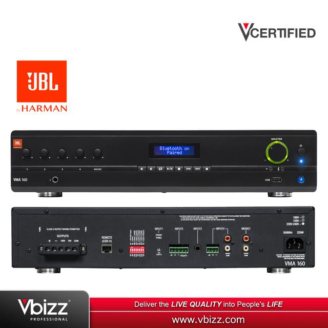 product-image-JBL VMA160 Commercial Series 60W Bluetooth Mixing Amplifier (NVMA160-0-UK)v
